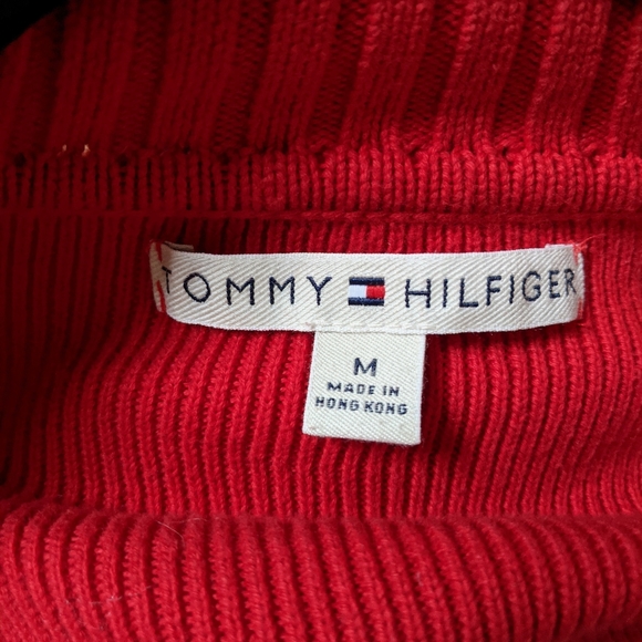 TOMMY HILFIGER Red Sweater Track Jacket - Picture 15 of 15